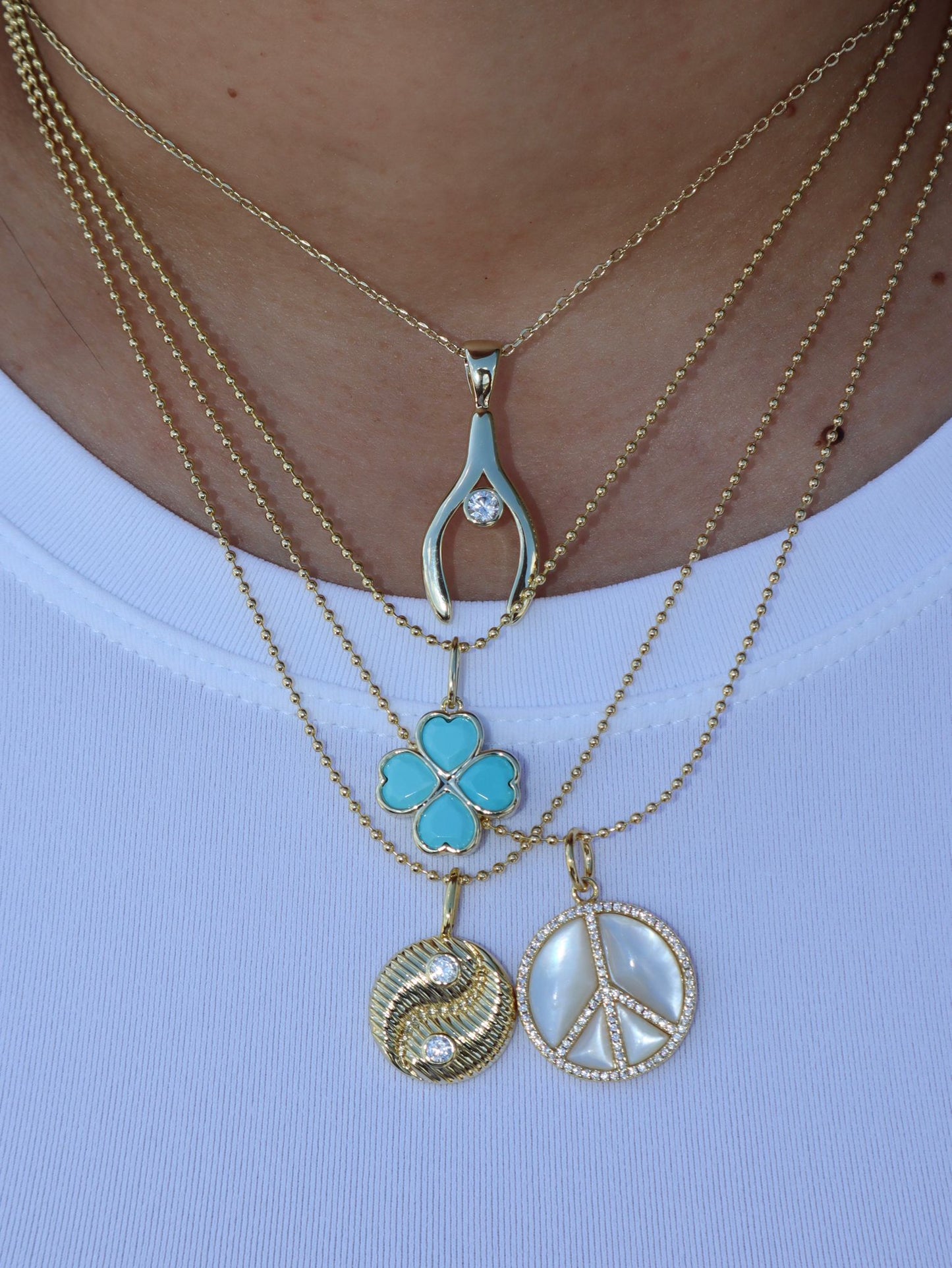 FLUTED YIN YANG CHARM
