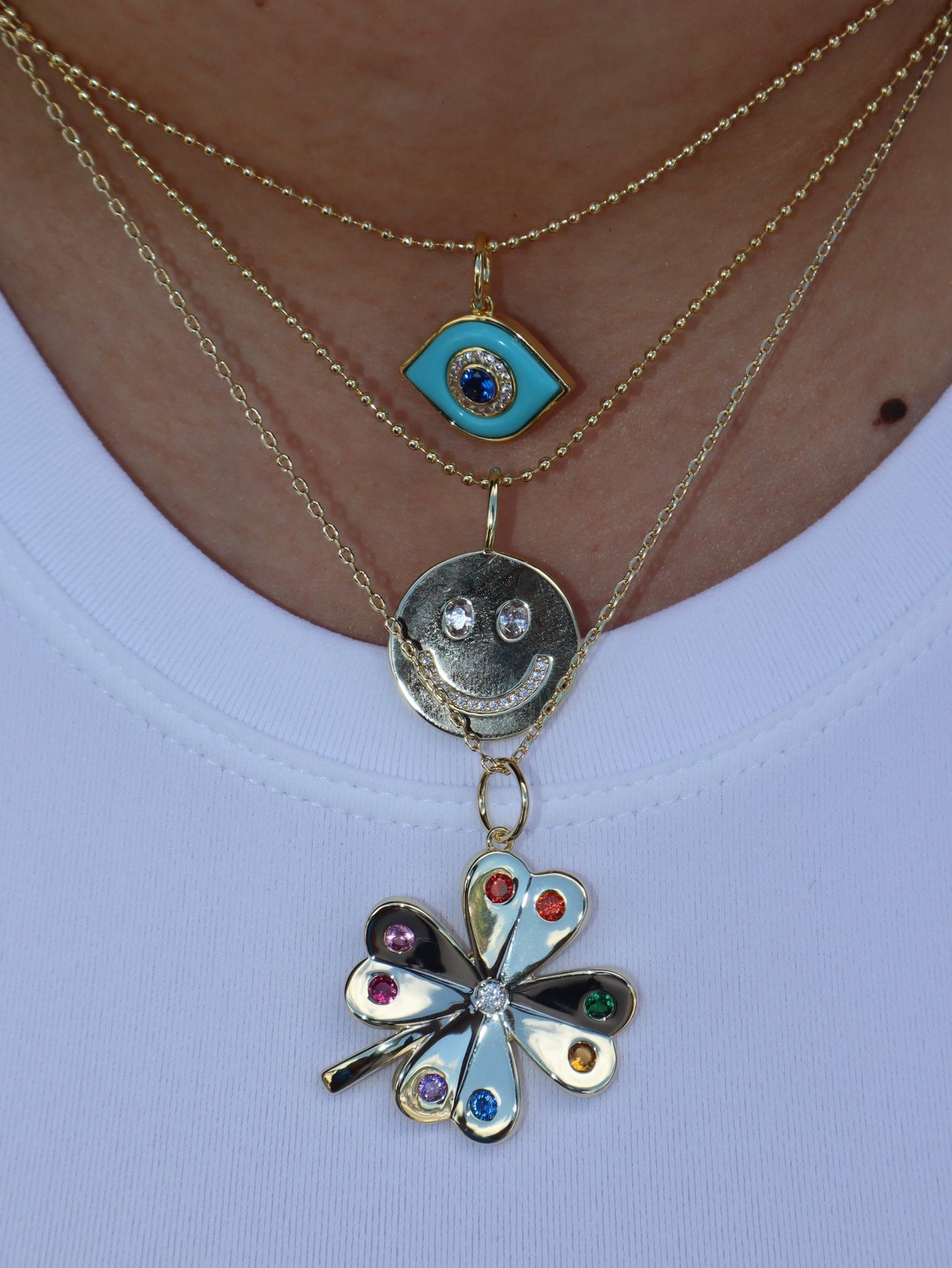 STONE EVIL EYE CHARM