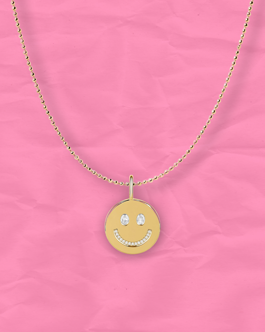 SOLID HAPPY FACE CHARM