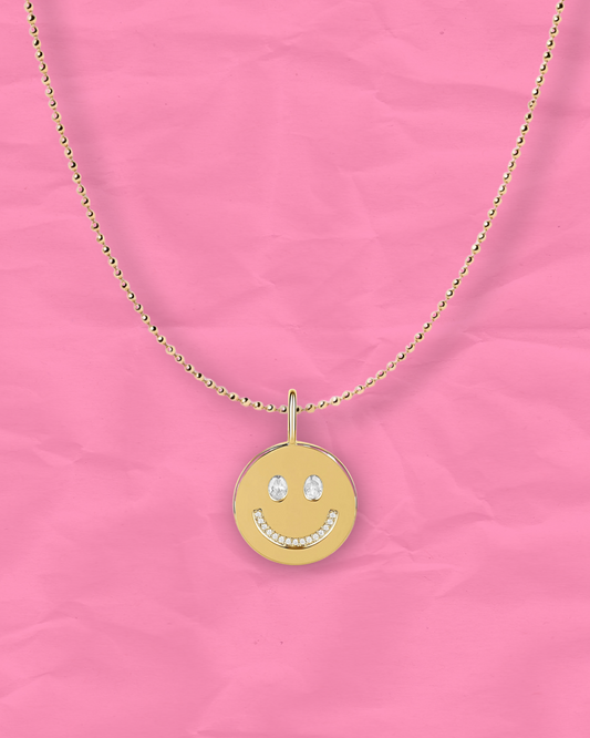 SOLID HAPPY FACE CHARM