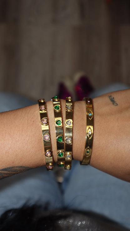 Bangle Corazoncito Rosa