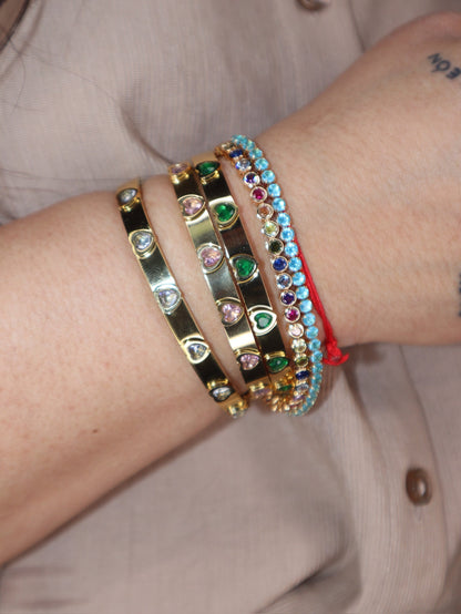Bangle Corazoncito Verde