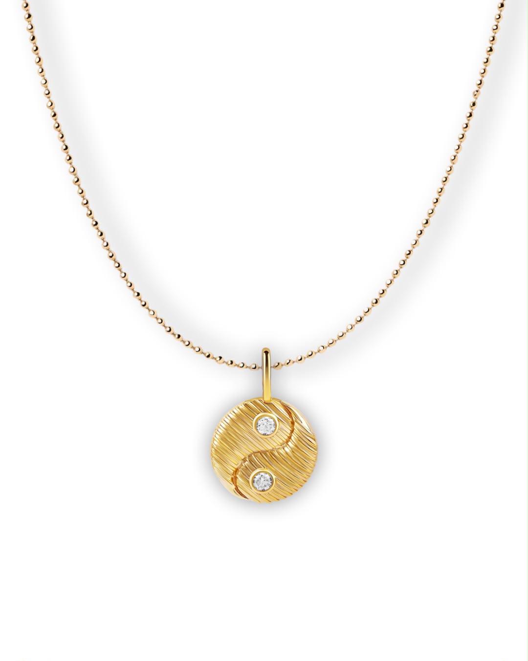 FLUTED YIN YANG CHARM