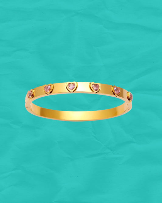 Bangle Corazoncito Rosa