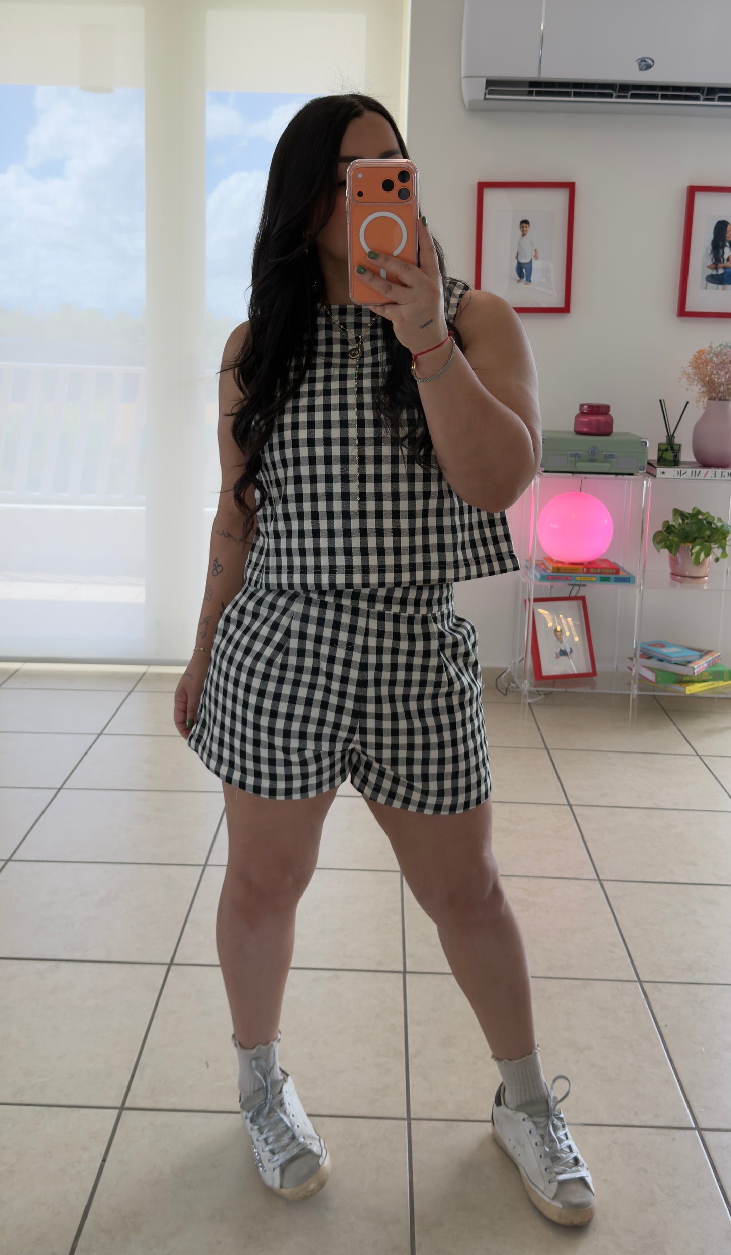 Gingham Check Set