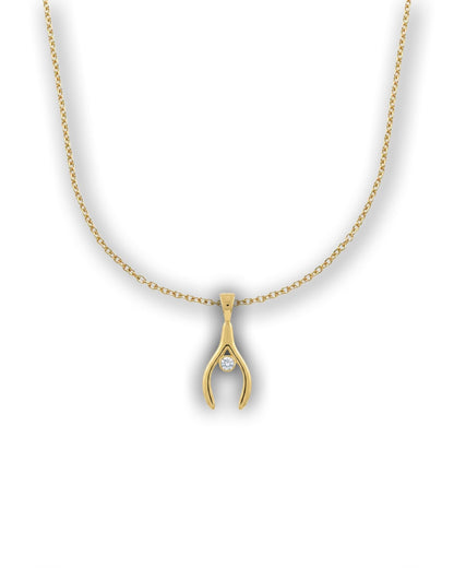 GOLDEN WISHBONE CHARM