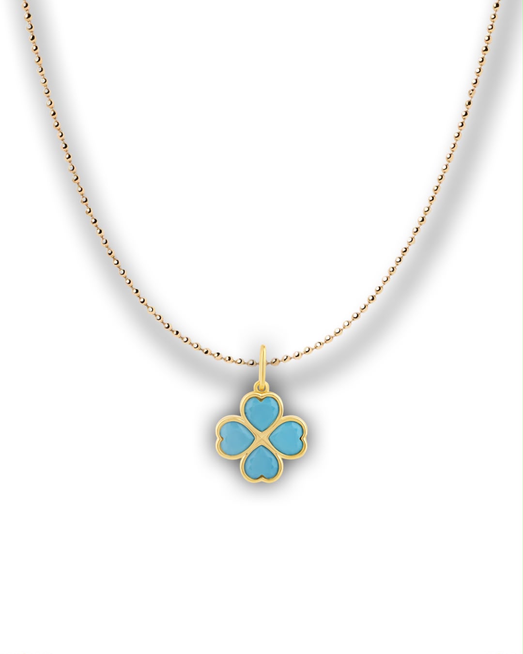 BLUE CLOVER CHARM