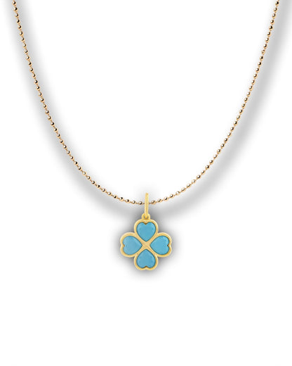 BLUE CLOVER CHARM