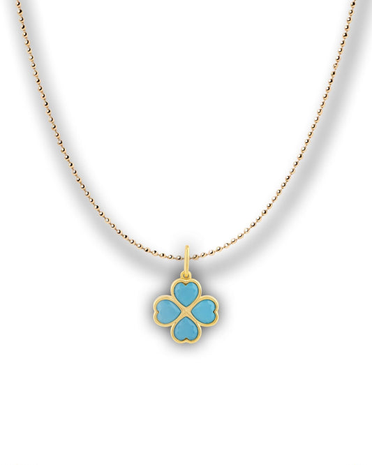 BLUE CLOVER CHARM