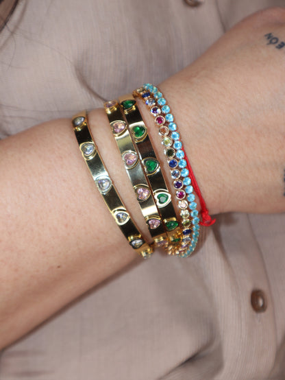 Bangle Corazoncito Verde