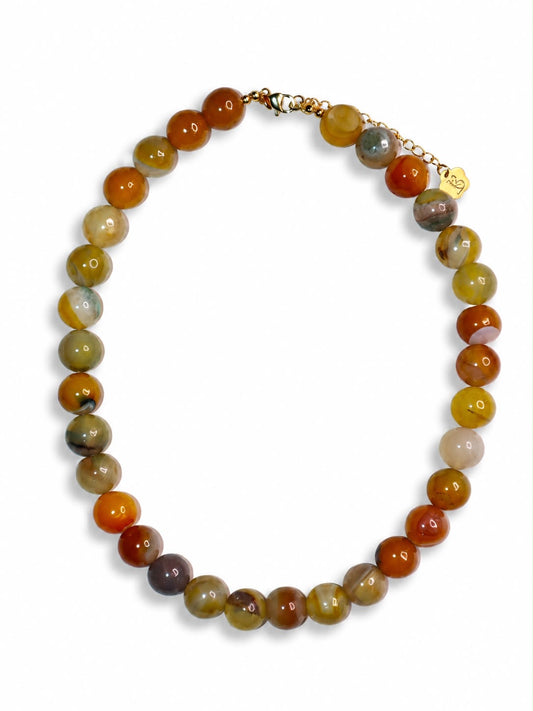 Golden Terra Agate Necklace