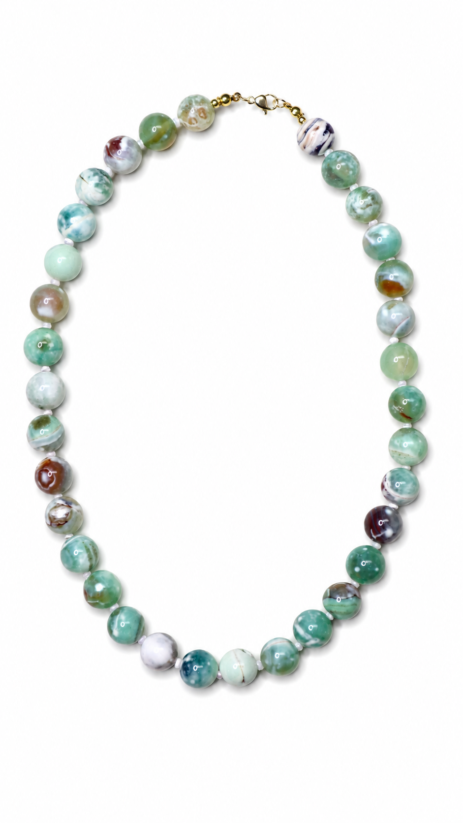 Seafoam Agate Necklace